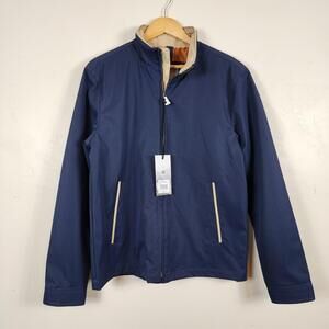 Rainforest Drylander Tech Mens Blue Indigo Softshell Jacket Small NWT Gorpcore